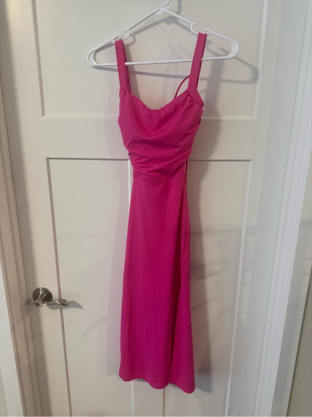 HALARA Hot Pink Midi Dress with Sweetheart Neckline NWOT size XS